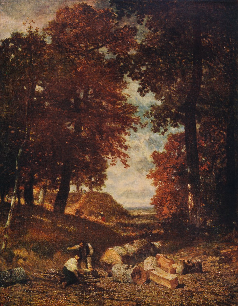 Holzfäller, späte 1840er, um 1915 von Constant Troyon