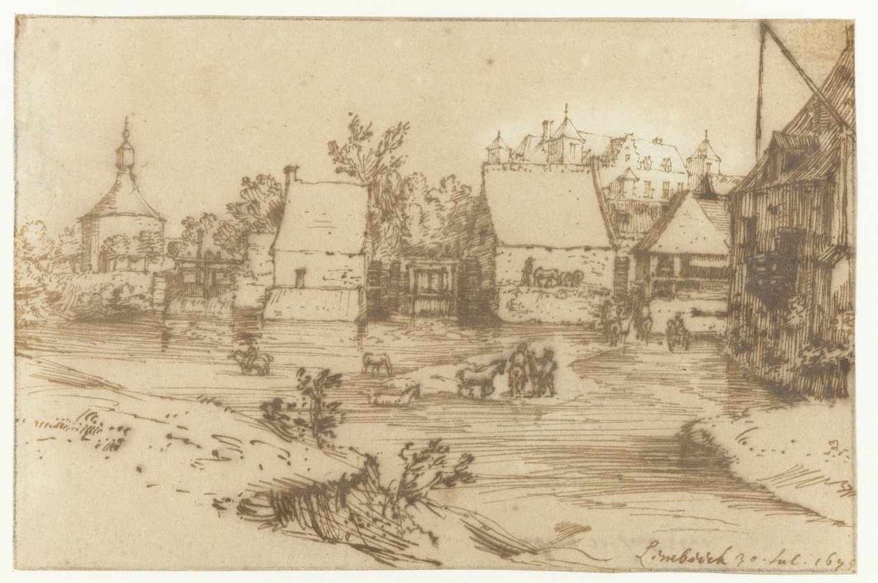 Ansicht von Lembeek von Constantijn Huygens (II)