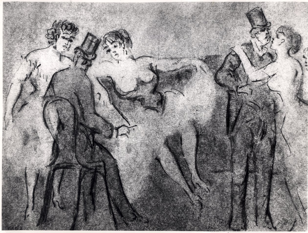 Im Bordell, ca. 1850 von Constantin Guys