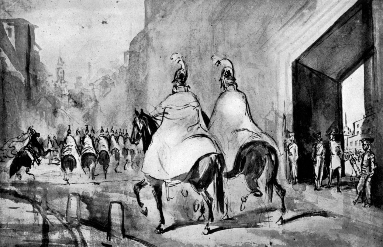 Kürassiere von Constantin Guys