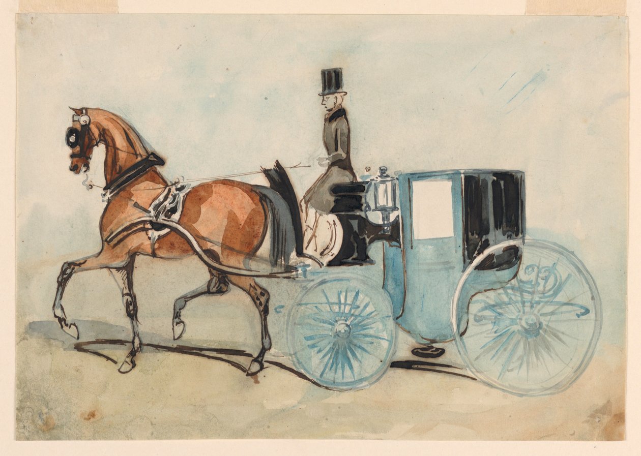 Der blaue Brougham von Constantin Guys