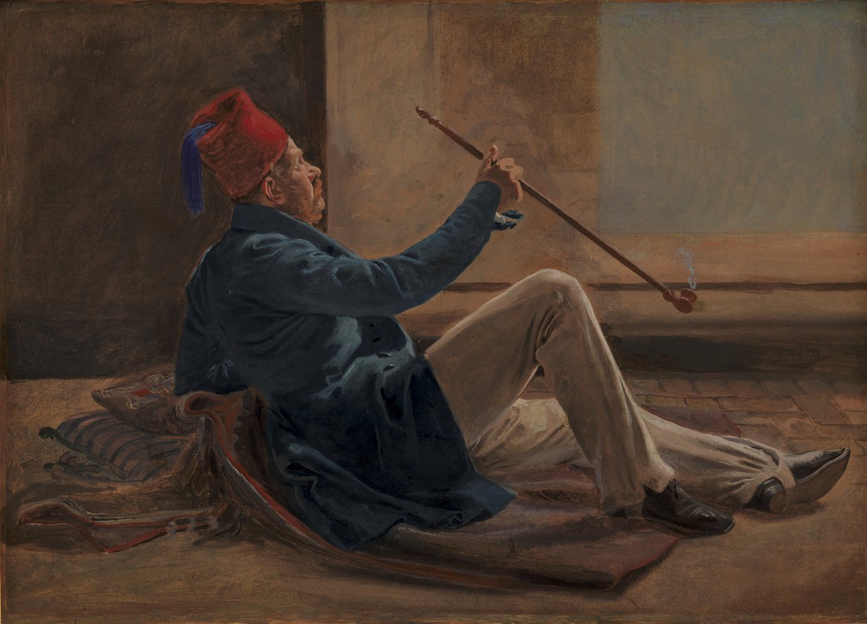 Der Architekt Gottlieb Bindesbøll von Constantin Hansen