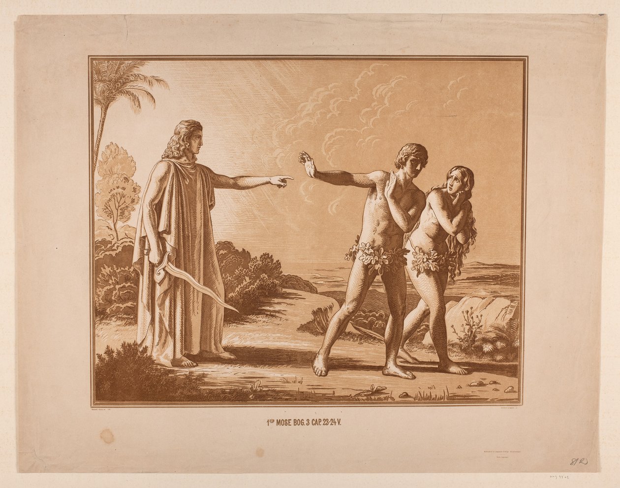 Vertreibung aus dem Paradies von Constantin Hansen