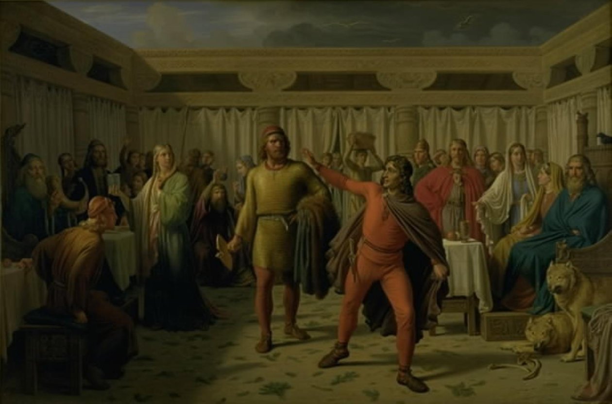 Ægirs Fest von Constantin Hansen