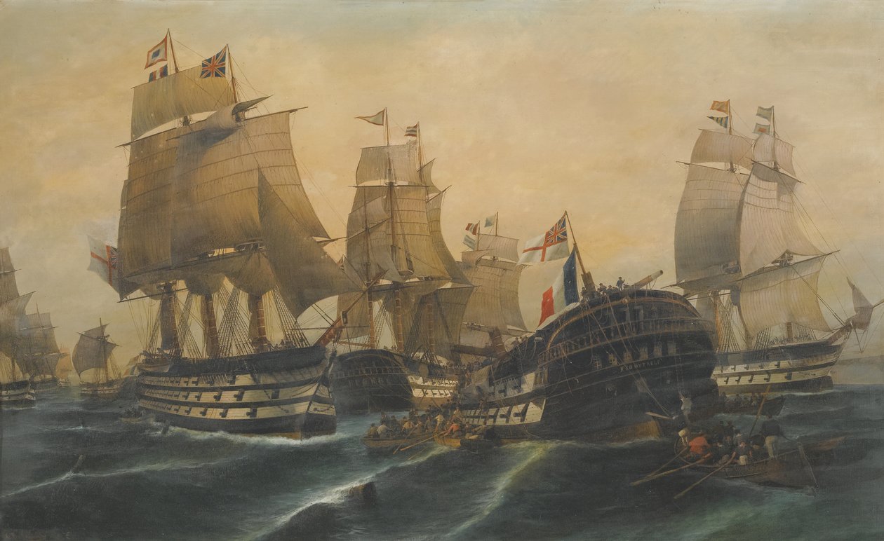 Die Schlacht von Trafalgar von Constantinos Volanakis