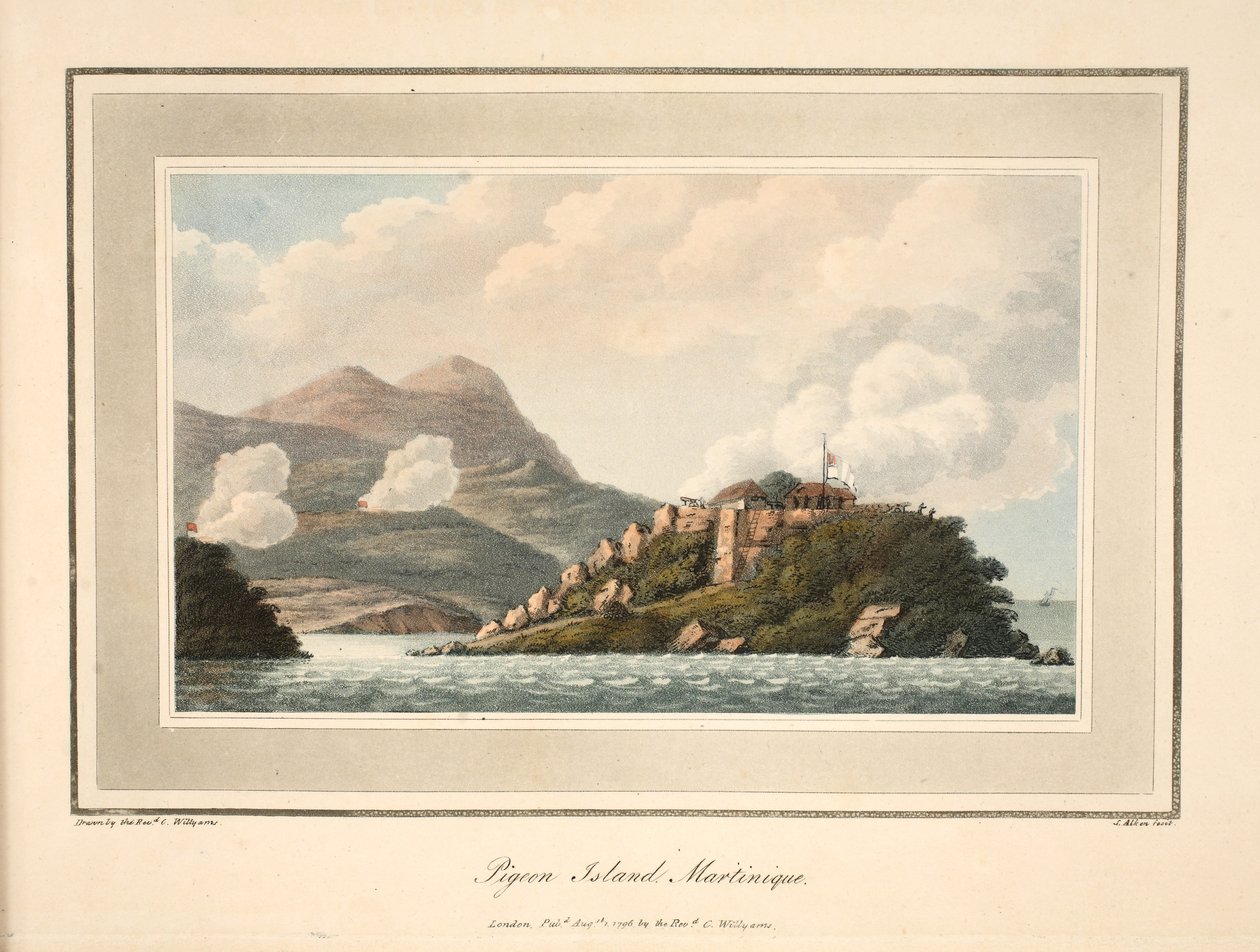 Taubeninsel, Martinique, Illustration aus 