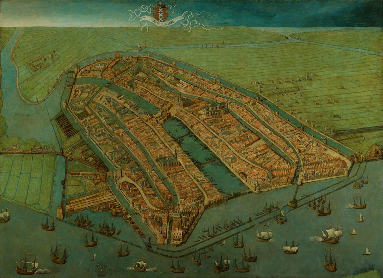 Vogelperspektive von Amsterdam von Cornelis Anthonisz.