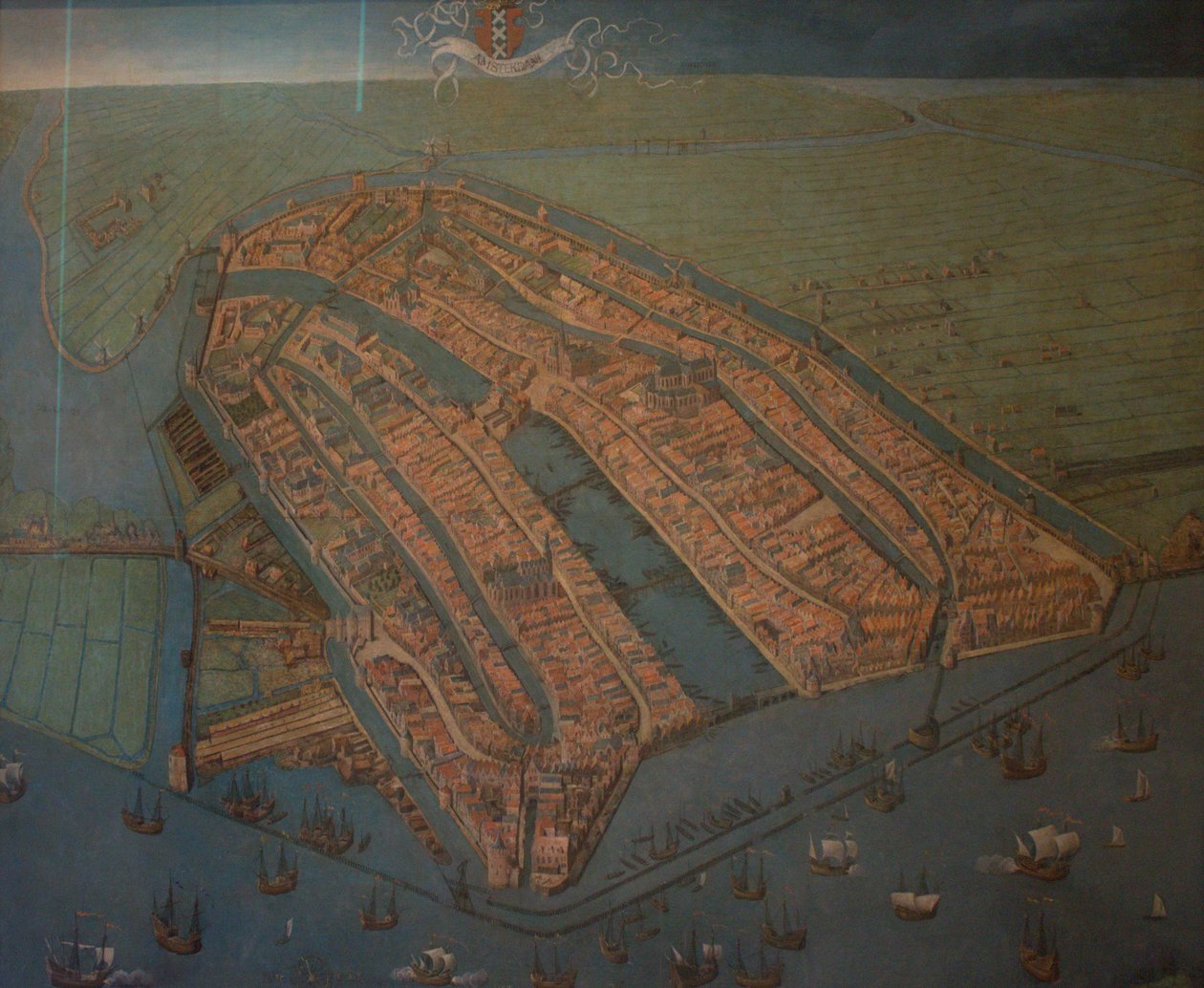 Vogelperspektive von Amsterdam von Cornelis Anthonisz.