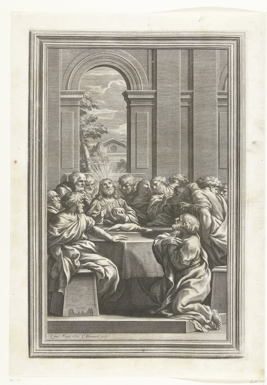 Das letzte Abendmahl von Cornelis Bloemaert (II)