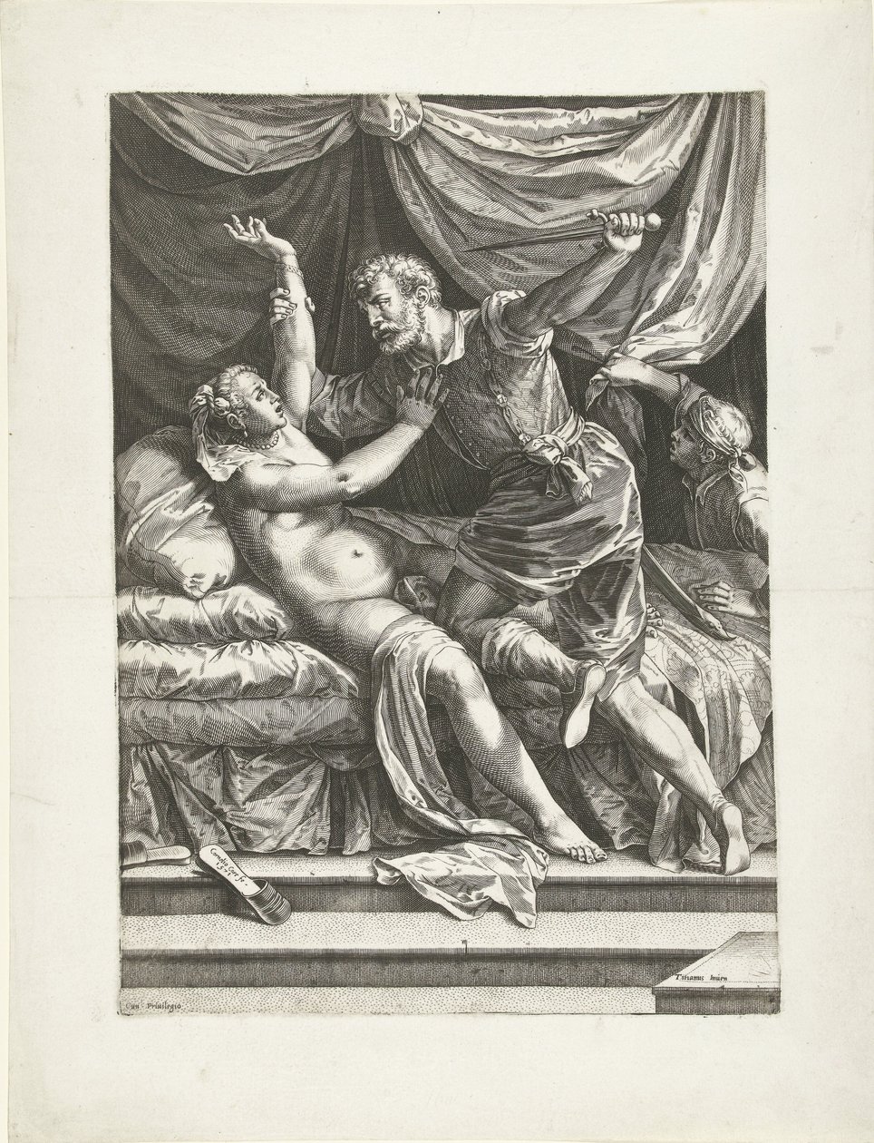 Lucretia und Sextus von Cornelis Cort
