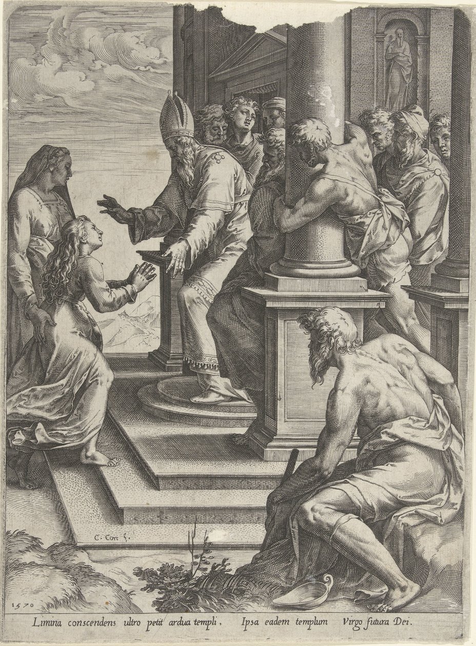 Darstellung Mariens von Cornelis Cort
