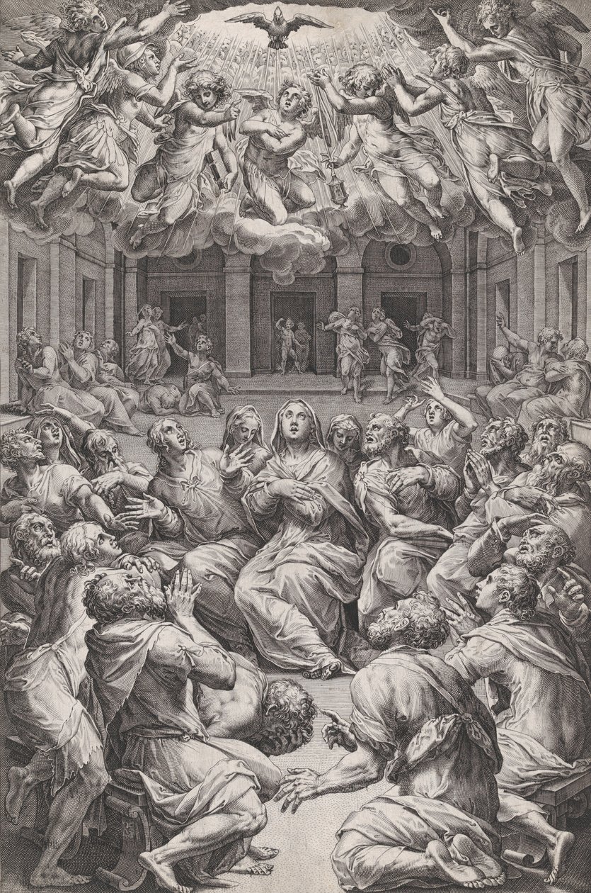Pfingsten von Cornelis Cort