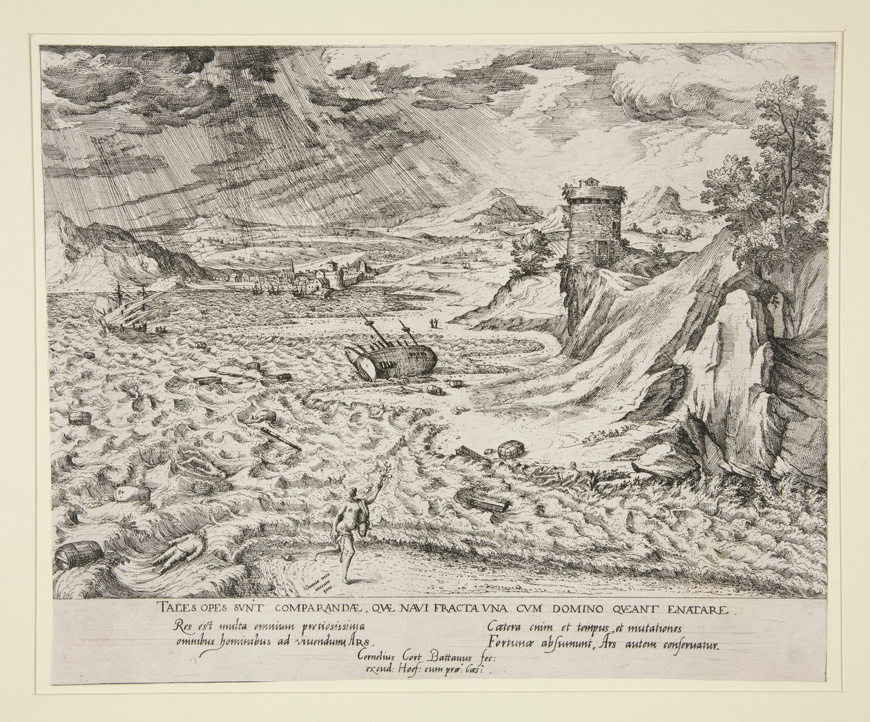 Das Schiffswrack von Cornelis Cort