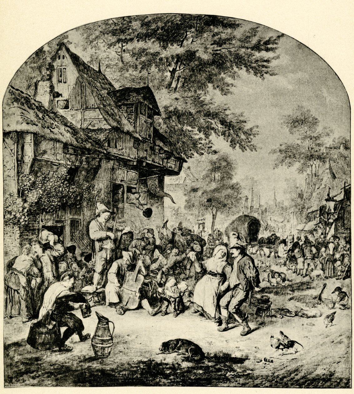 Niederländischer Jahrmarkt von Cornelis Dusart