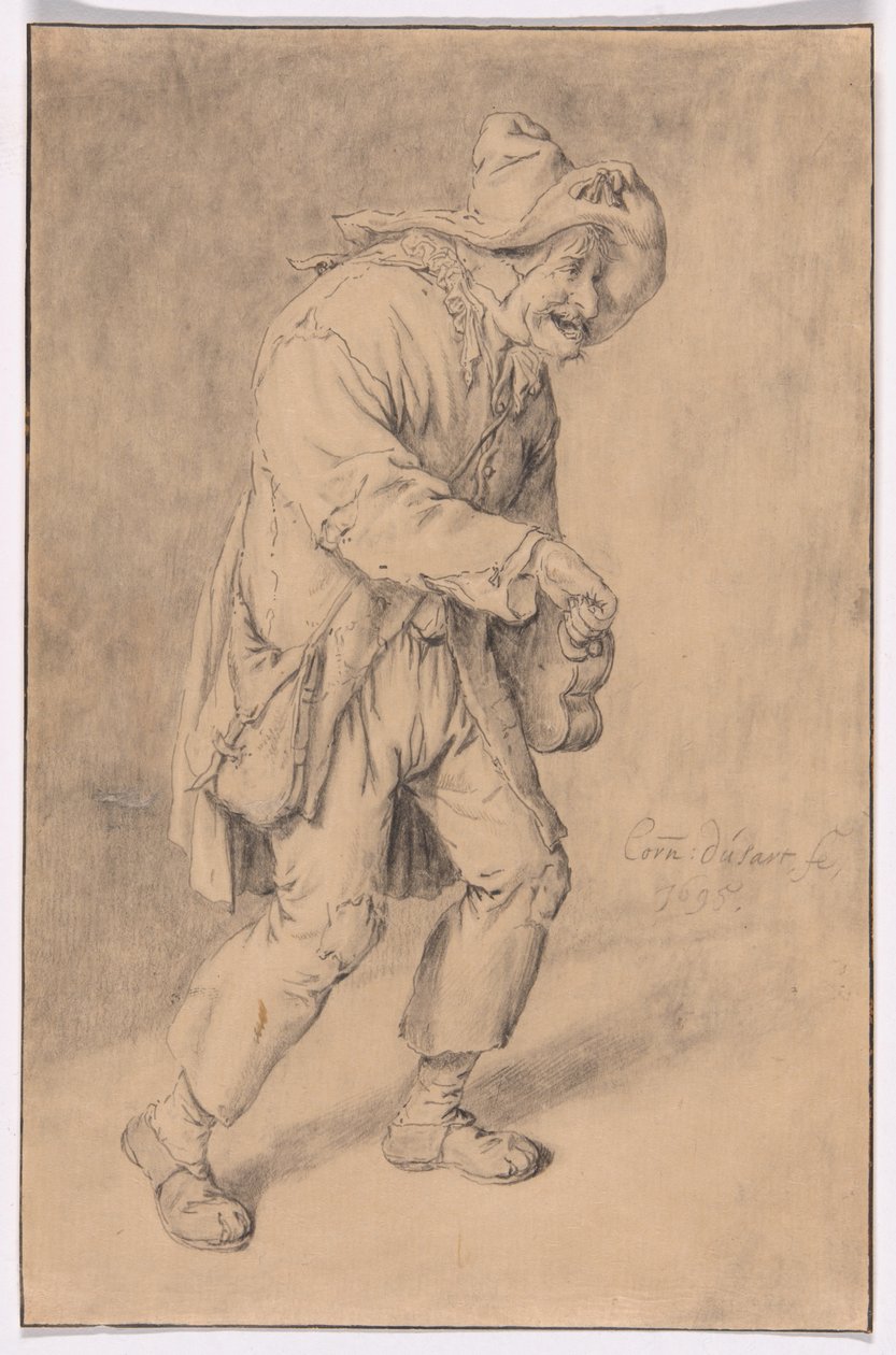 Drehorgelspieler von Cornelis Dusart