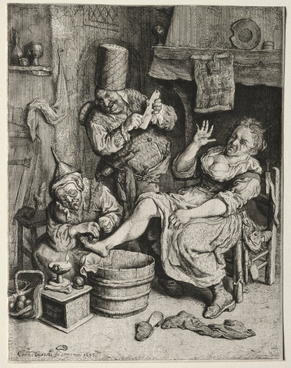 La Ventouse, 1695 von Cornelis Dusart