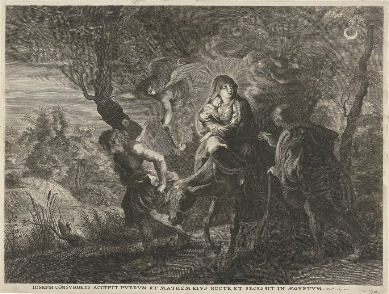 Flucht nach Ägypten von Cornelis Galle (I)