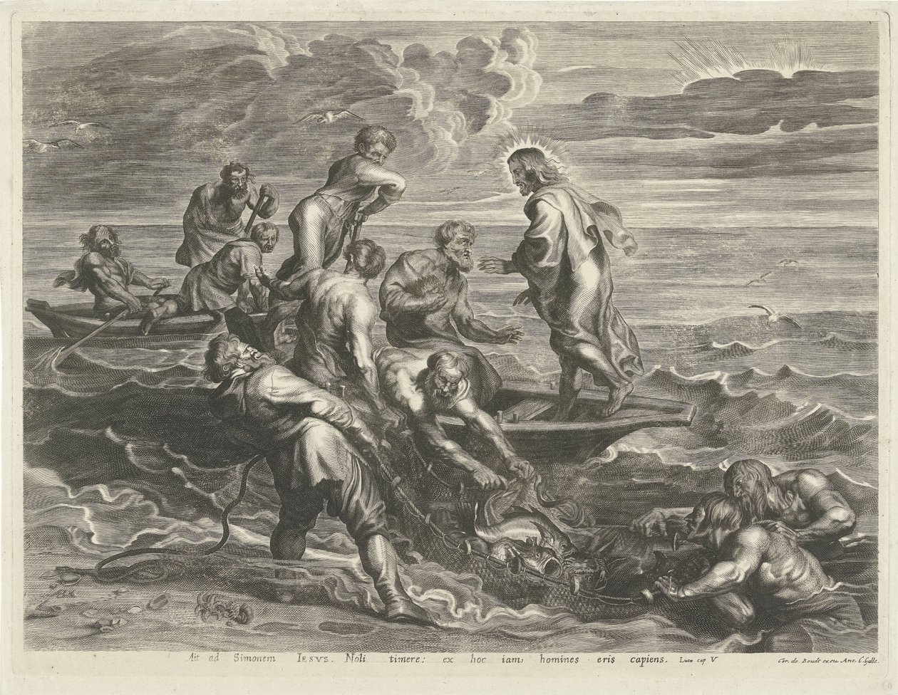 Wunderbarer Fischfang von Cornelis Galle (I)