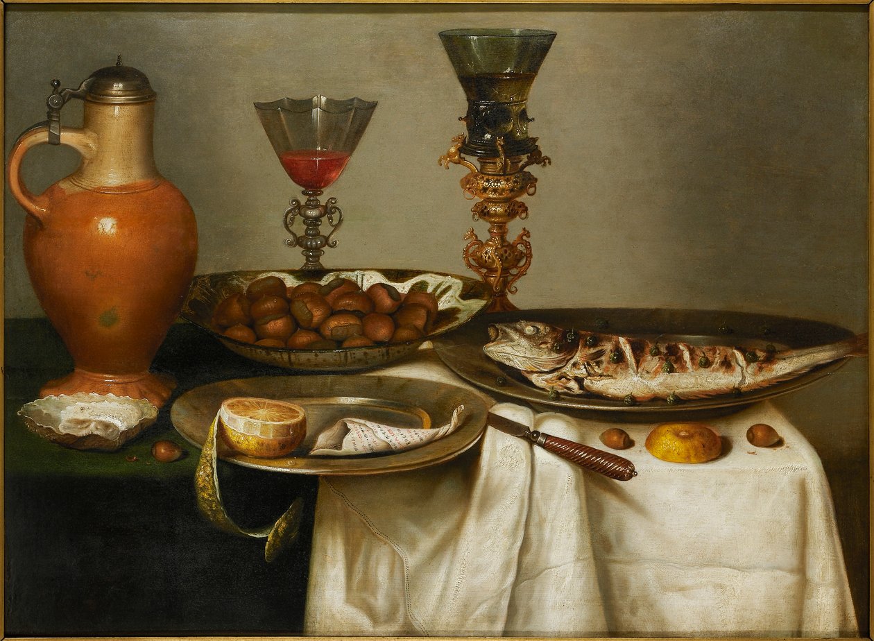 Frühstück, 1638 von Cornelis Mahu