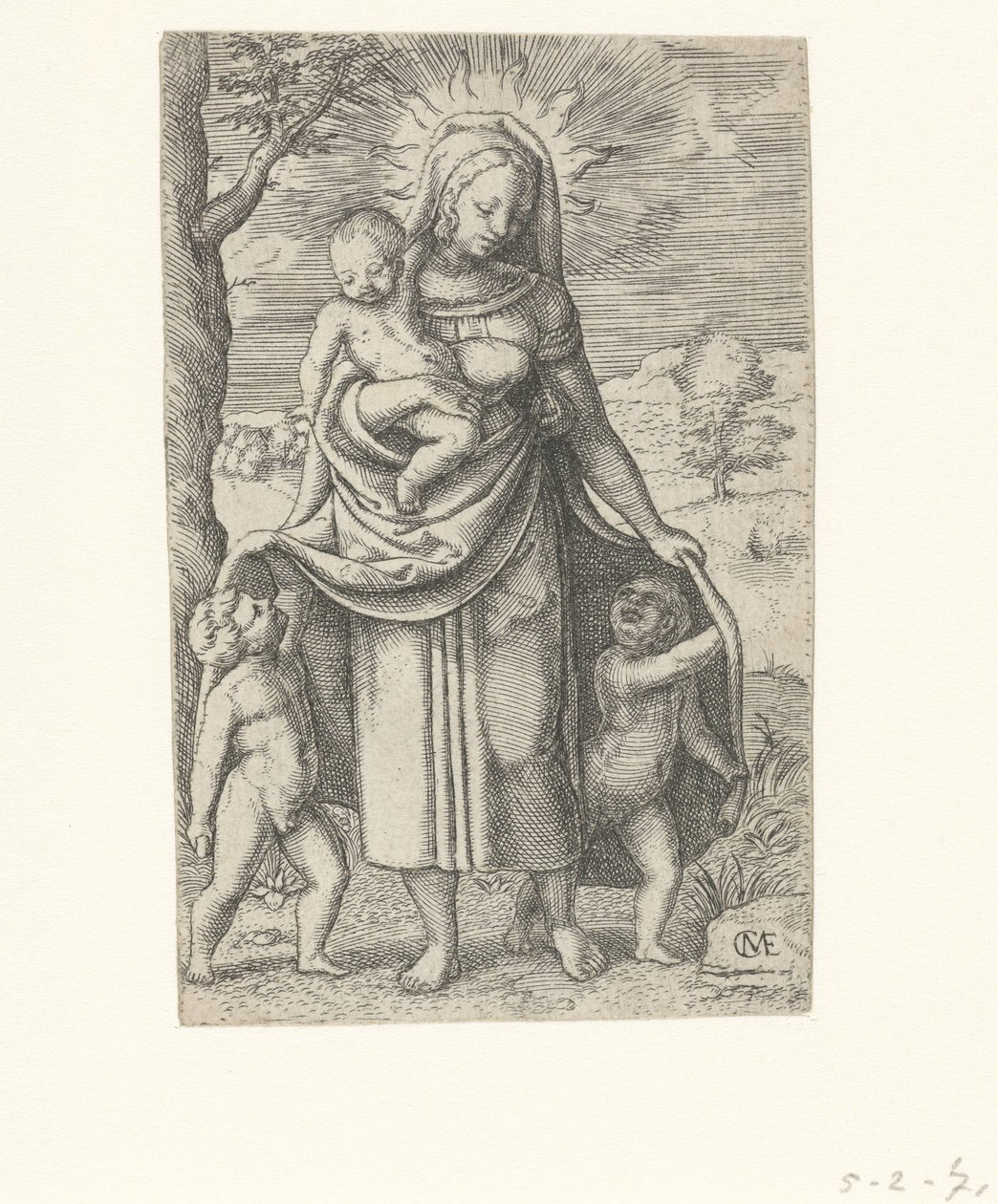 Liebe (Die Tugenden) von Cornelis Massijs