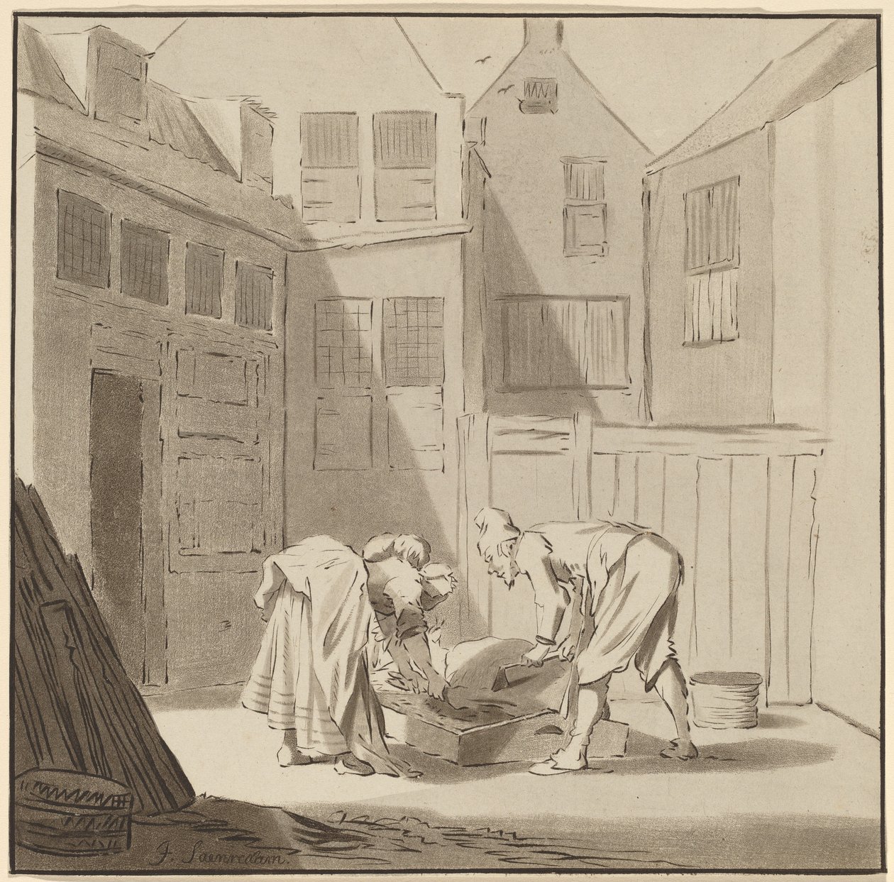 Schweineschlachter von Cornelis Ploos van Amstel