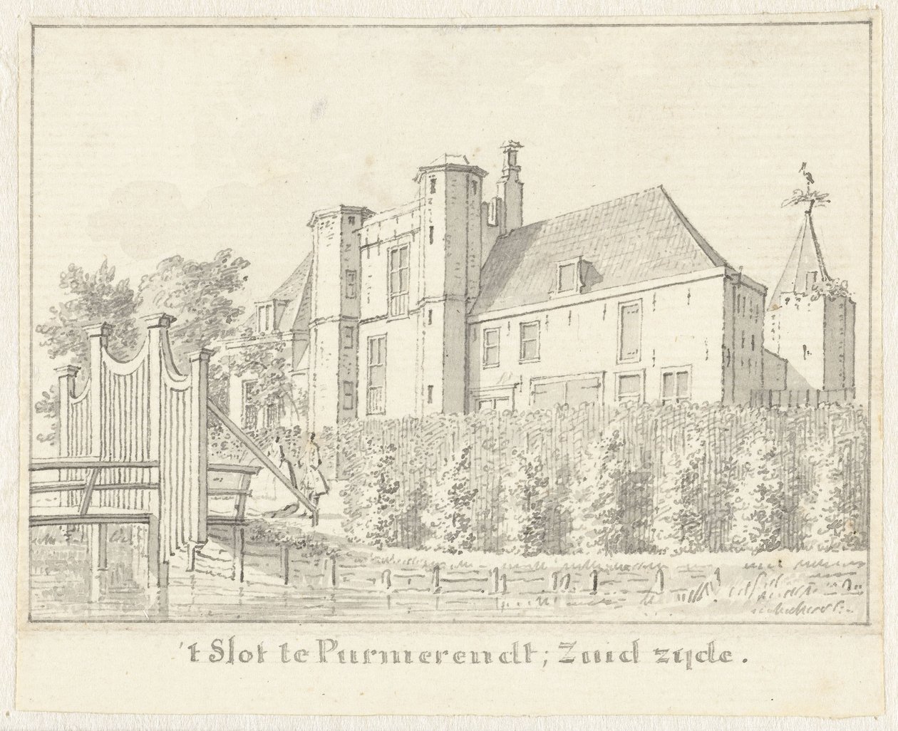 Das Schloss in Purmerend von Cornelis Pronk