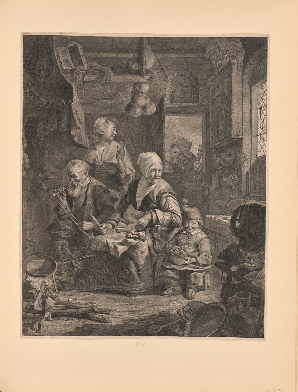 Die Pfannkuchenfrau von Cornelis Visscher