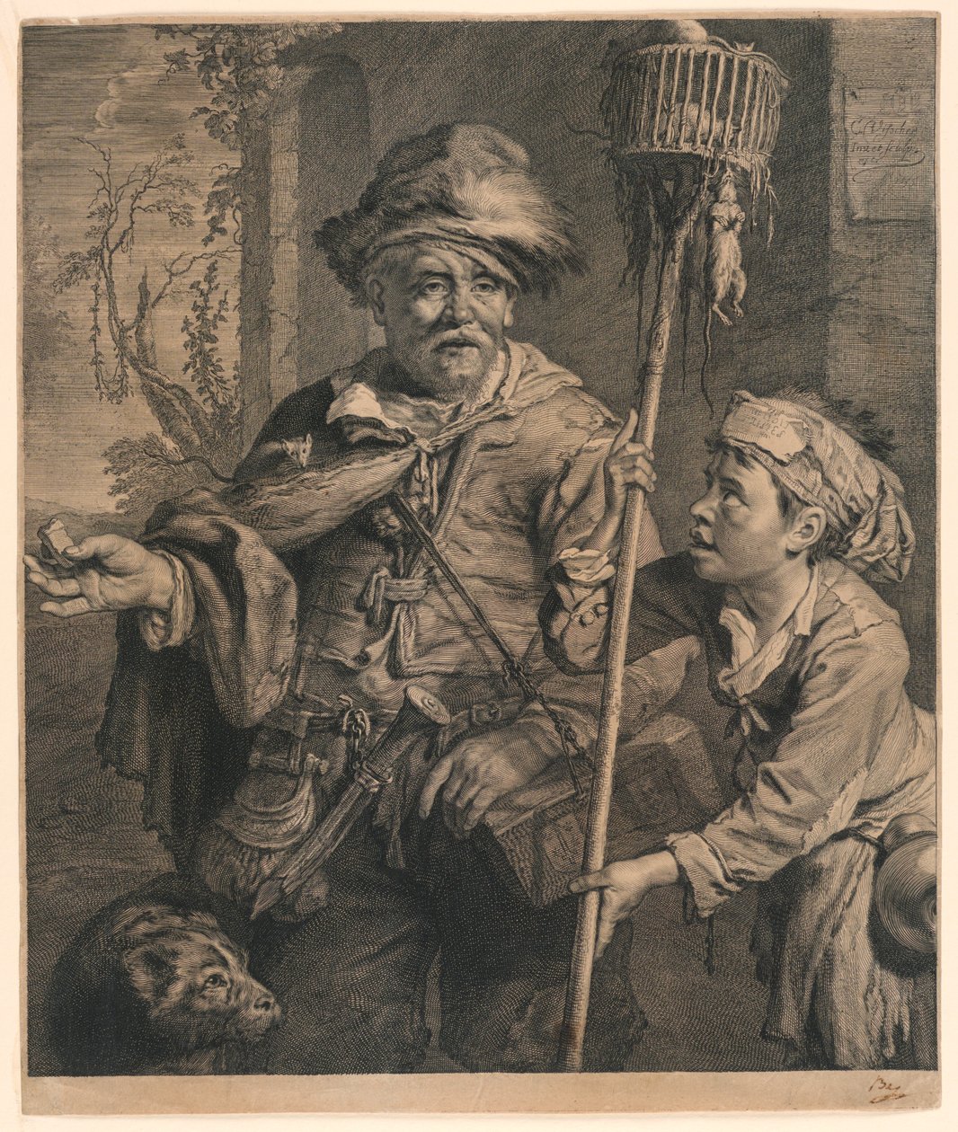 Der Rattenfänger von Cornelis Visscher
