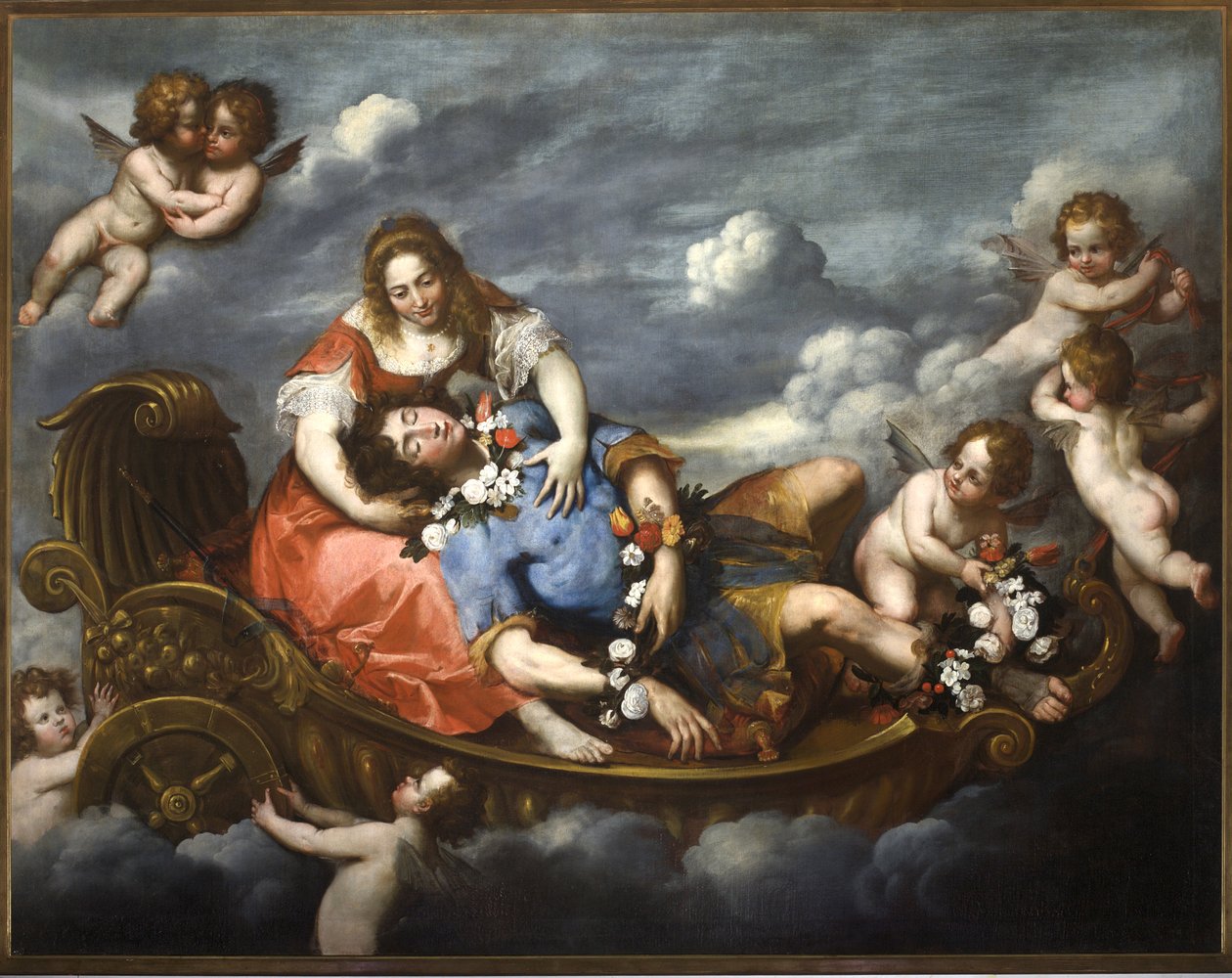 Rinaldo und Armida von Cornelis de Wael