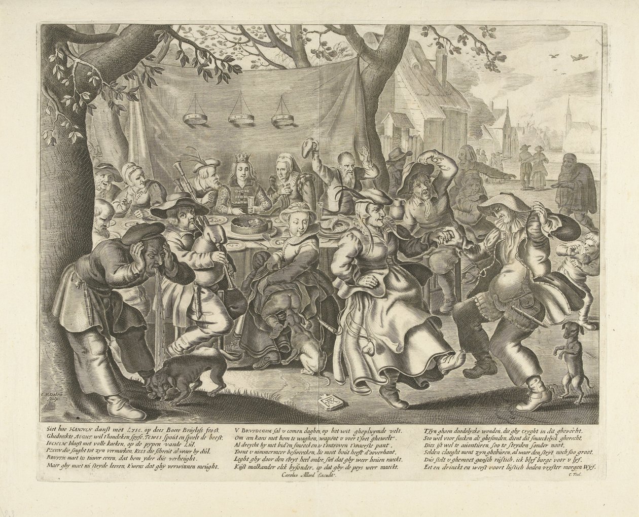 Bauernhochzeit von Cornelis van Dalen (I)