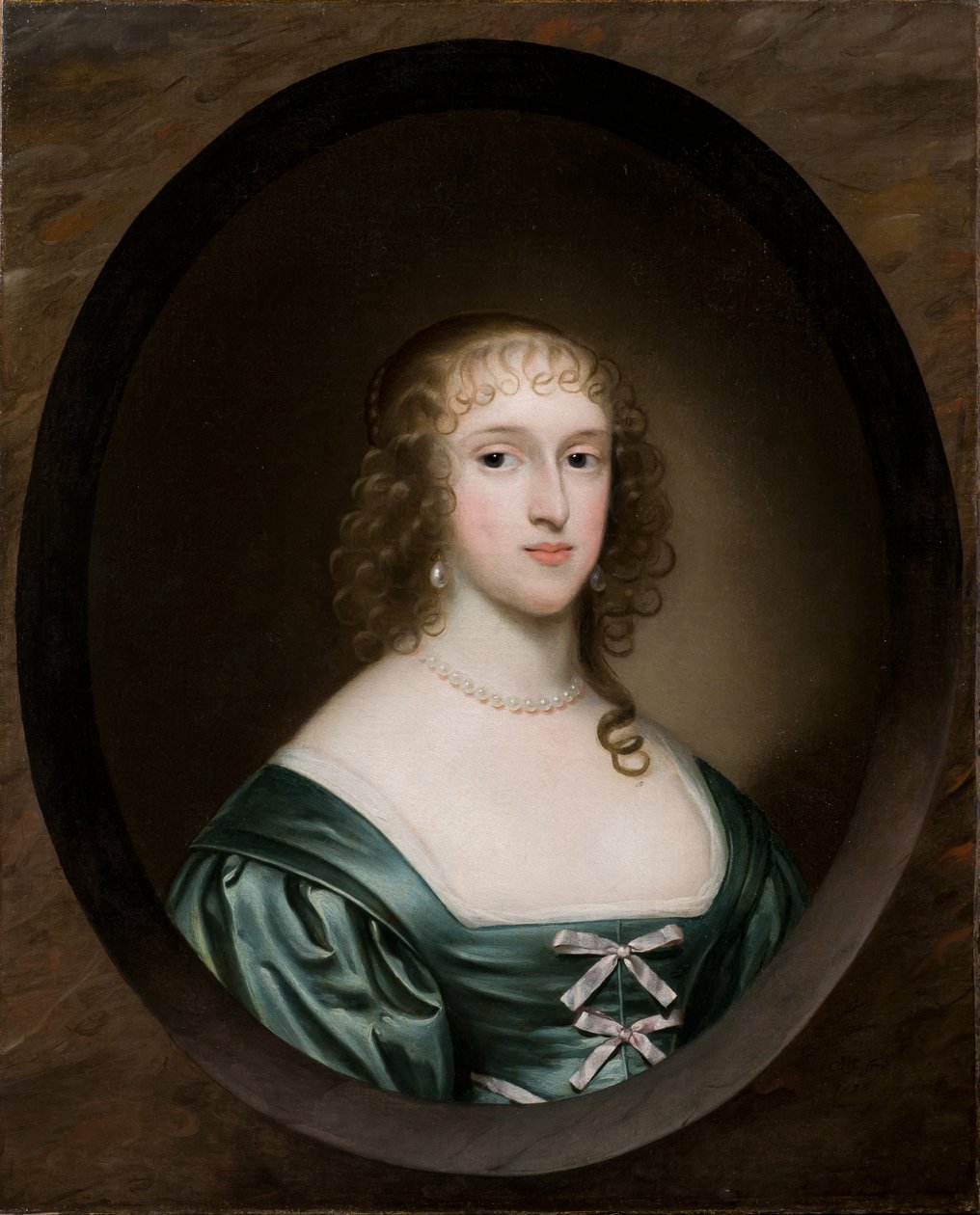 Porträt von Lady Bowyer, 1636 von Cornelius I Johnson