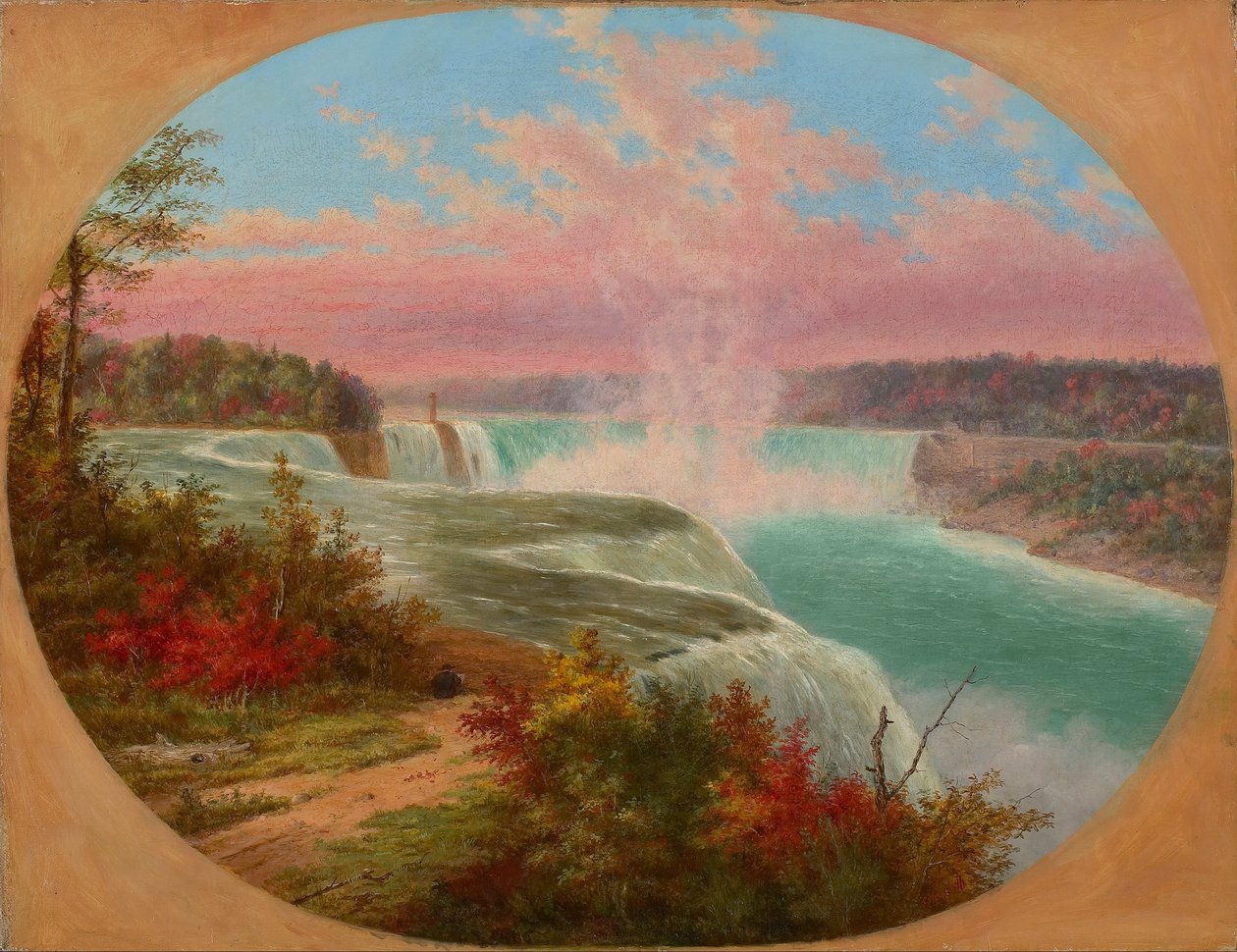 Der Künstler bei den Niagarafällen von Cornelius Krieghoff