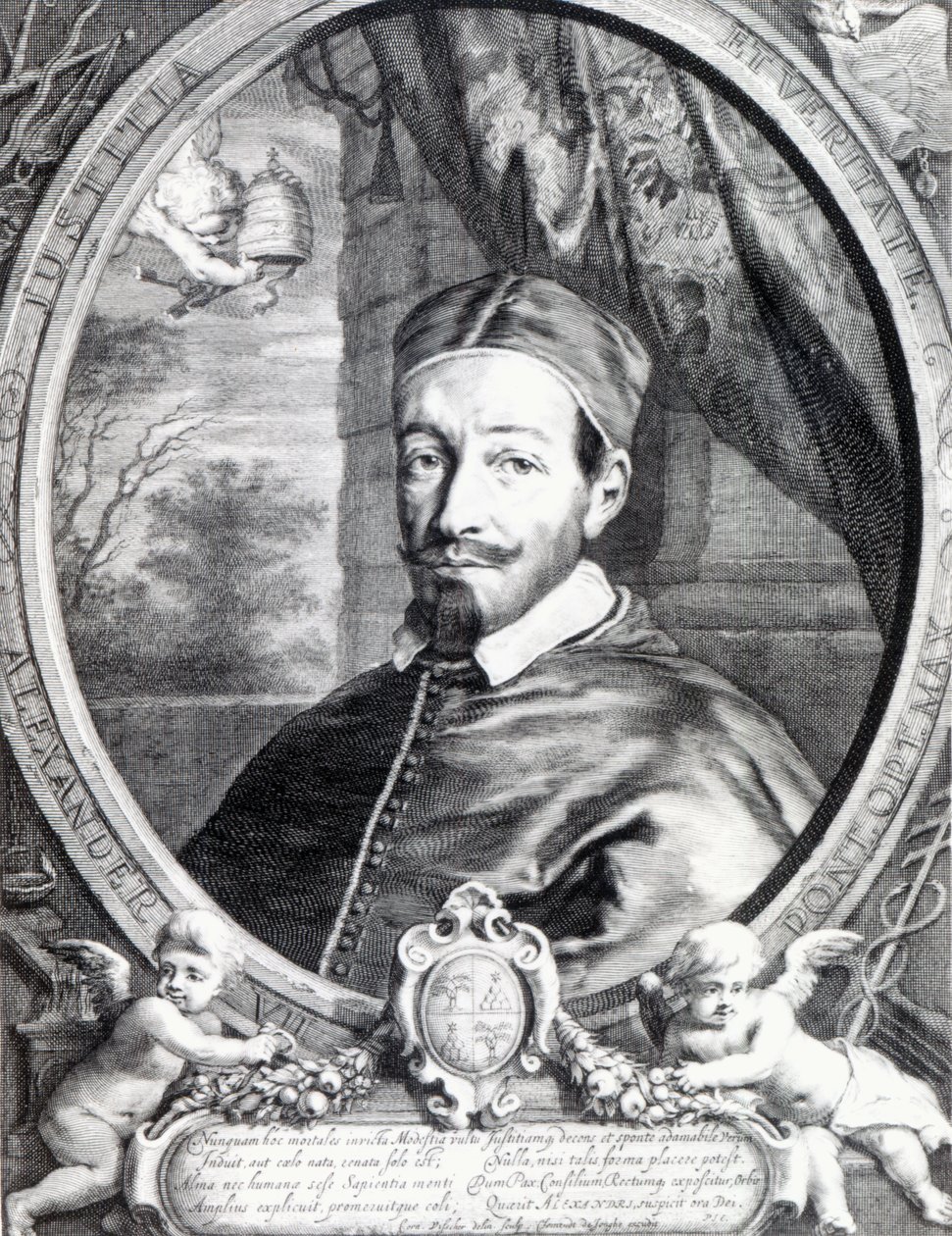 Papst Alexander VII., veröffentlicht von Clement de Jonghe von Cornelis Visscher