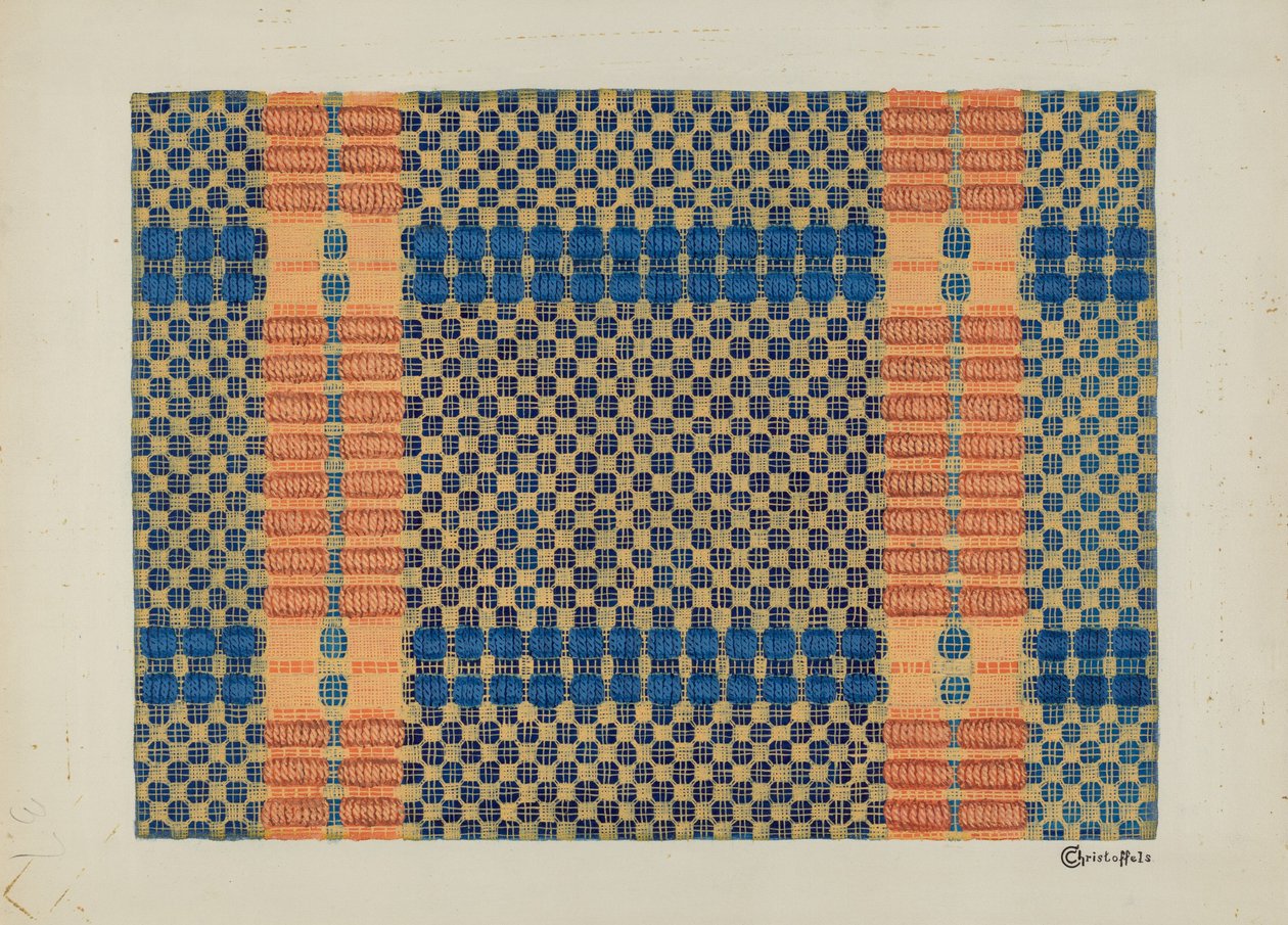 Bettdecke (Rückseite) von Cornelius Christoffels