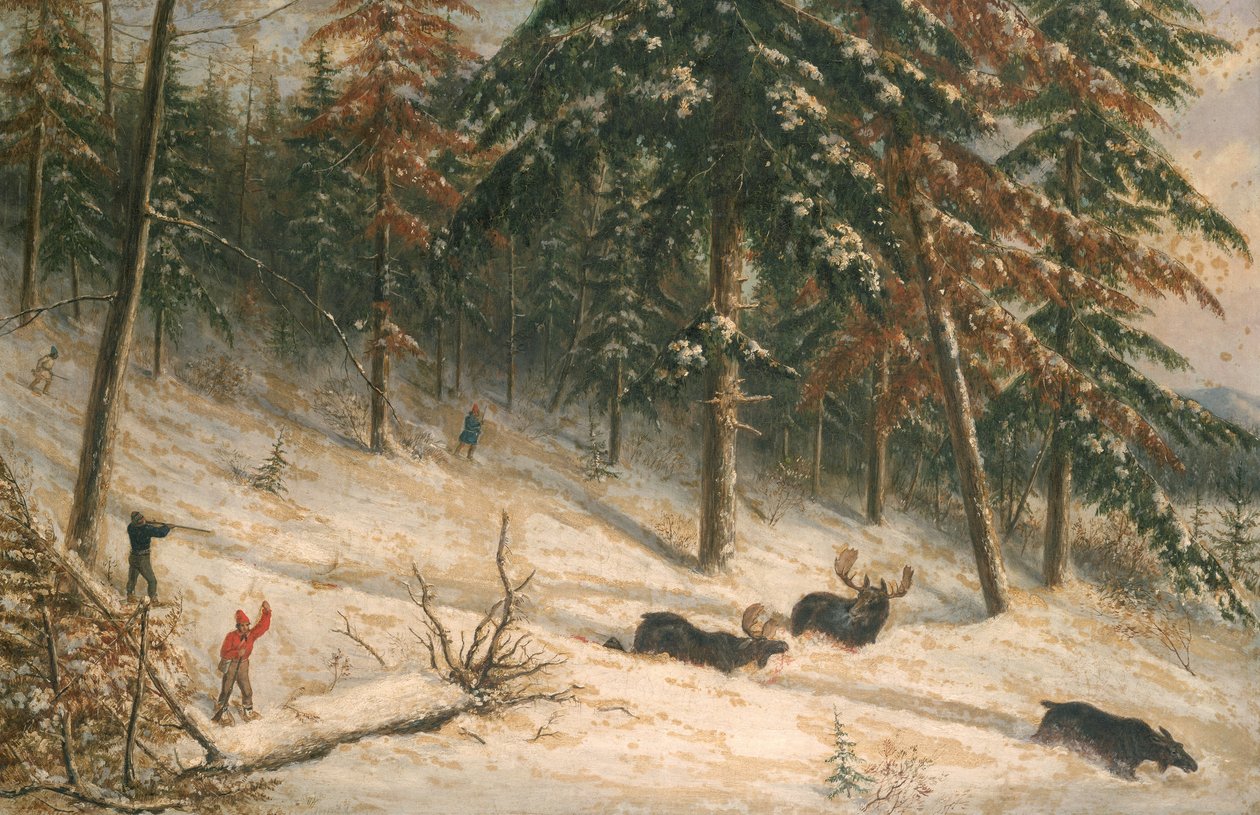 Elchjagd von Cornelius Krieghoff