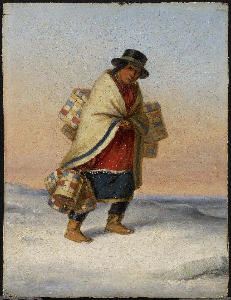 Der Korbverkäufer von Cornelius Krieghoff