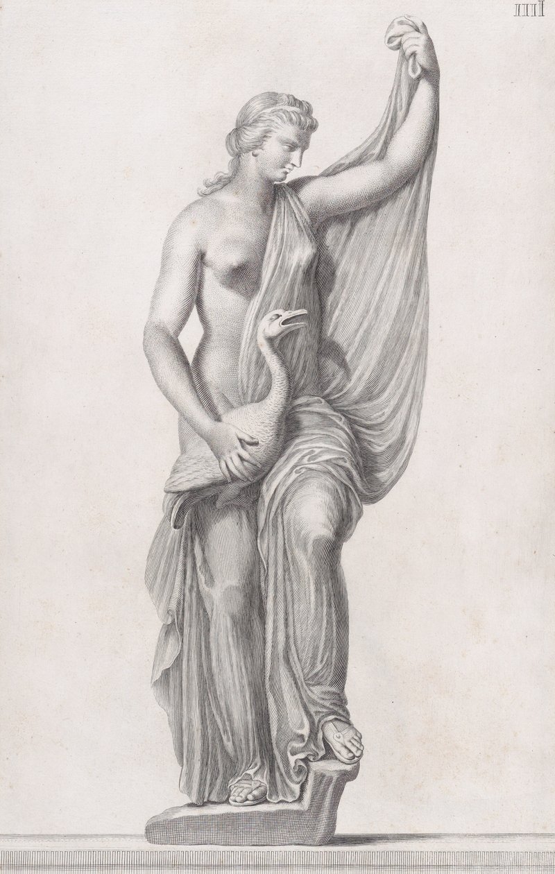 Statue von Leda und der Schwan, 1734 von Cosimo Mogalli