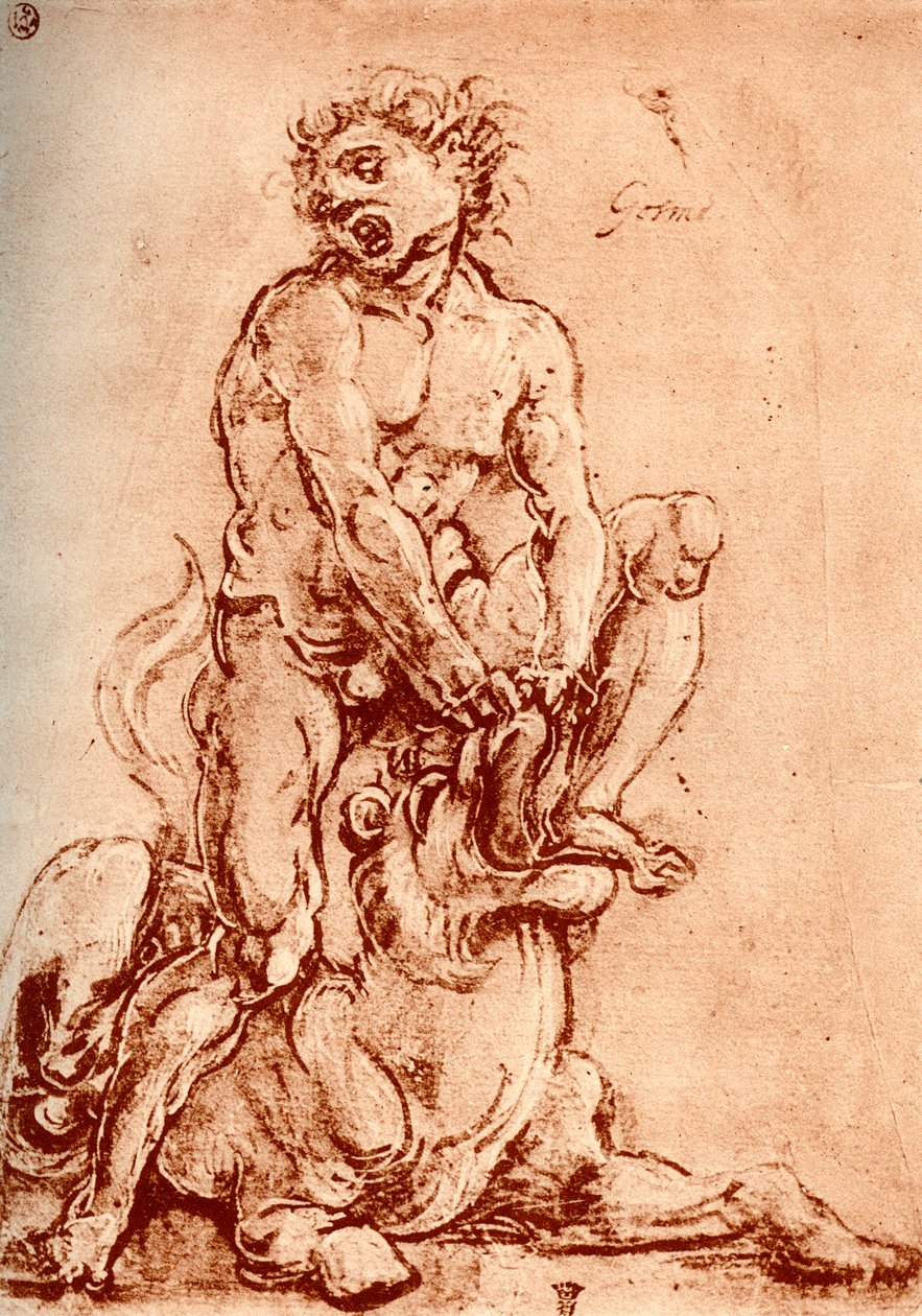 Herkules tötet den Löwen, 1913 von Cosimo Tura