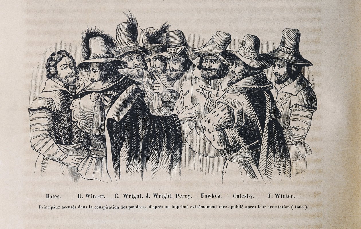 Pulververschwörung (Stich) von Crispin I de (after) Passe