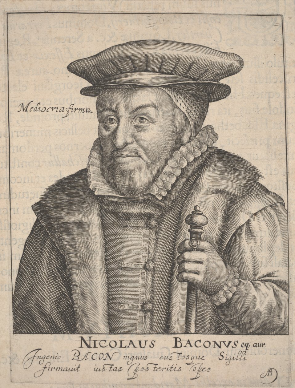 Nicholas Bacon von Crispin I de Passe