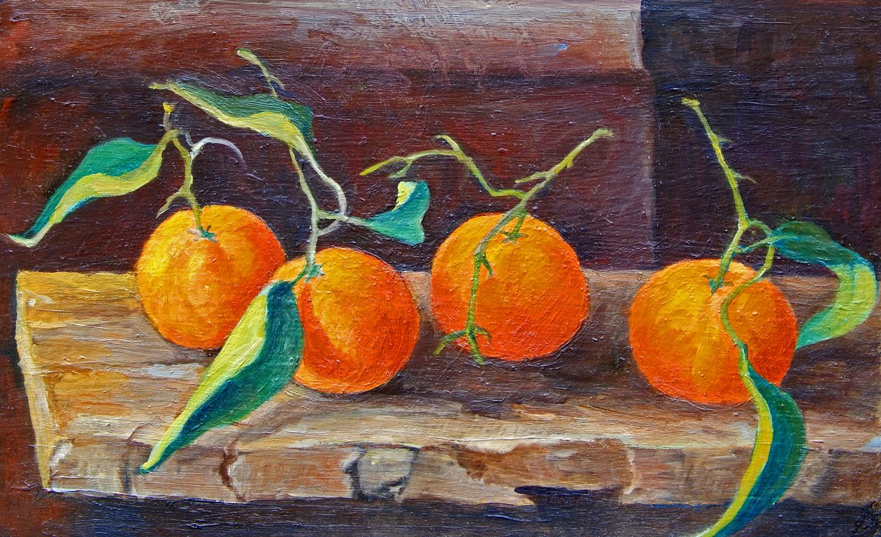 Früchte auf einem Regal, 2014 von Cristiana Angelini