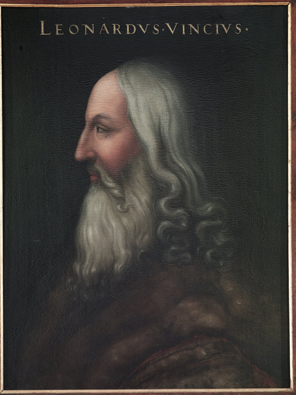 Porträt von Leonardo da Vinci von Cristofano dell Altissimo