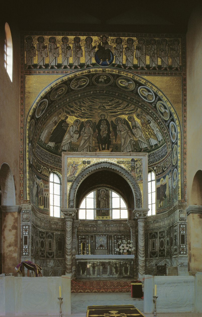 Apsis und Ziborium mit Mosaiken, ca. 540 von Croatian School
