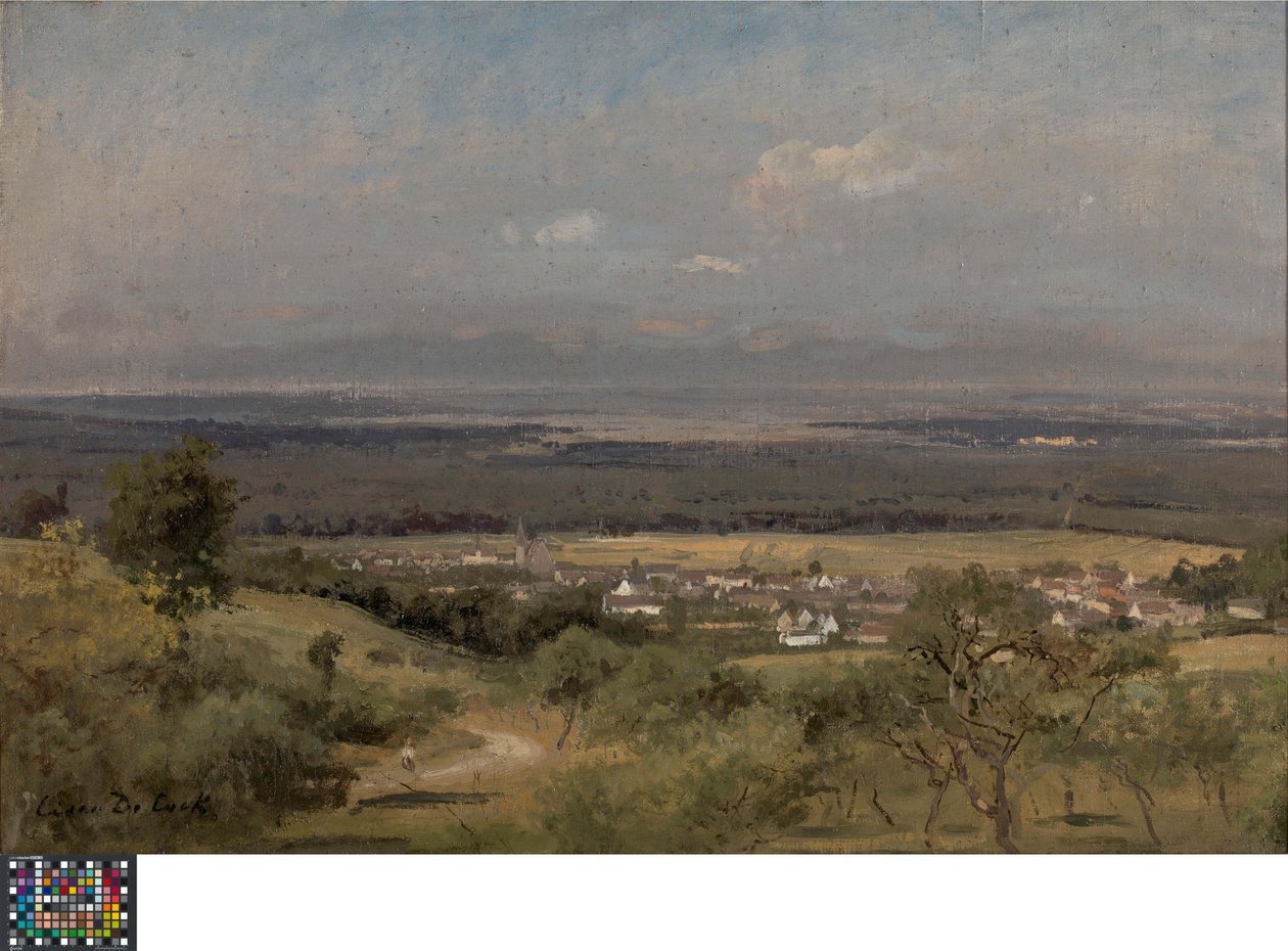 Landschaft in der Nähe von Gasny (Normandie) von Cesar de Cock
