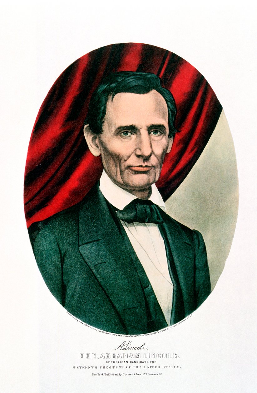 Abraham Lincoln 1809-65, ca. 1865 von Currier and Ives