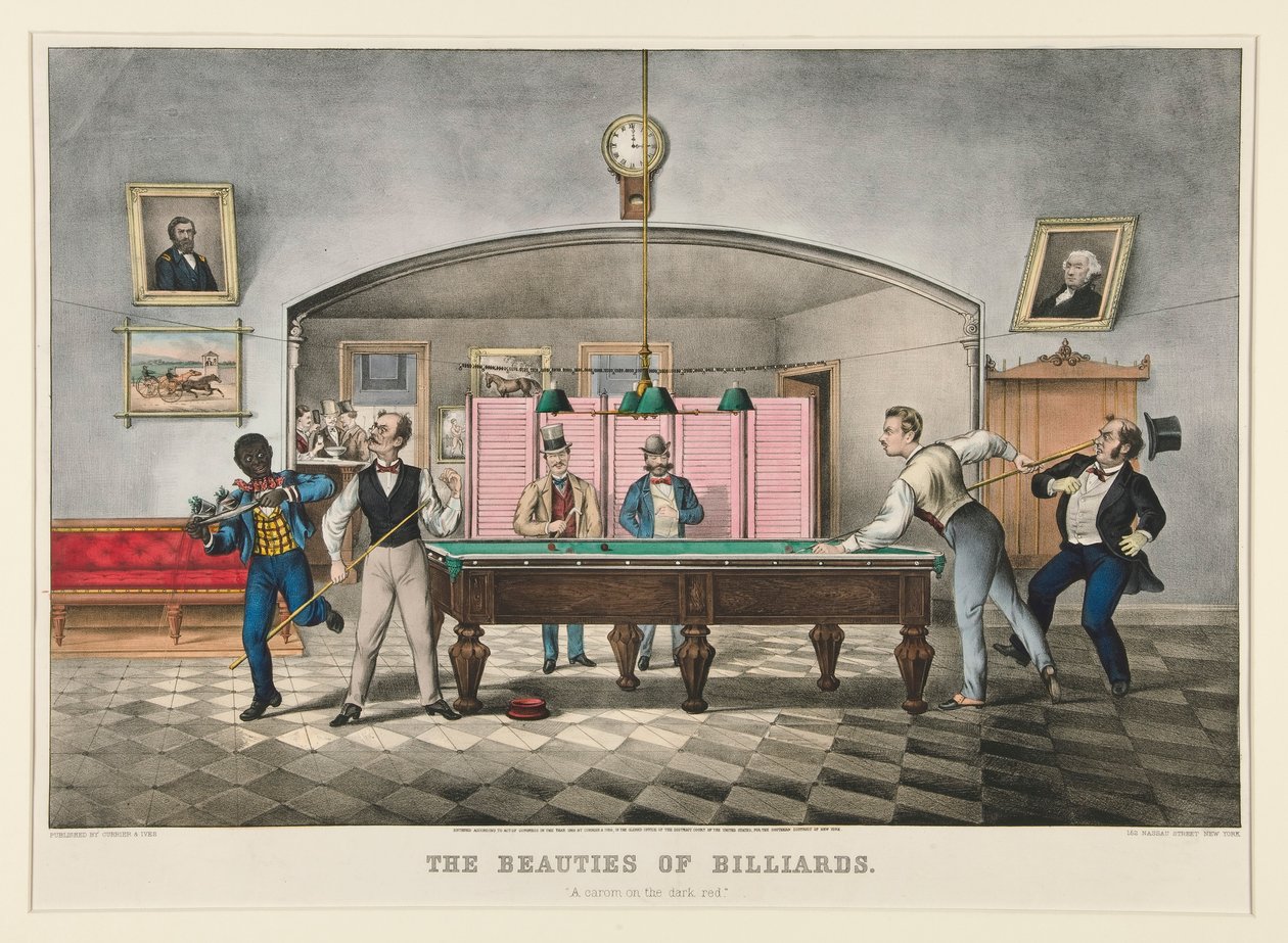 Die Schönheiten des Billards von Currier and Ives