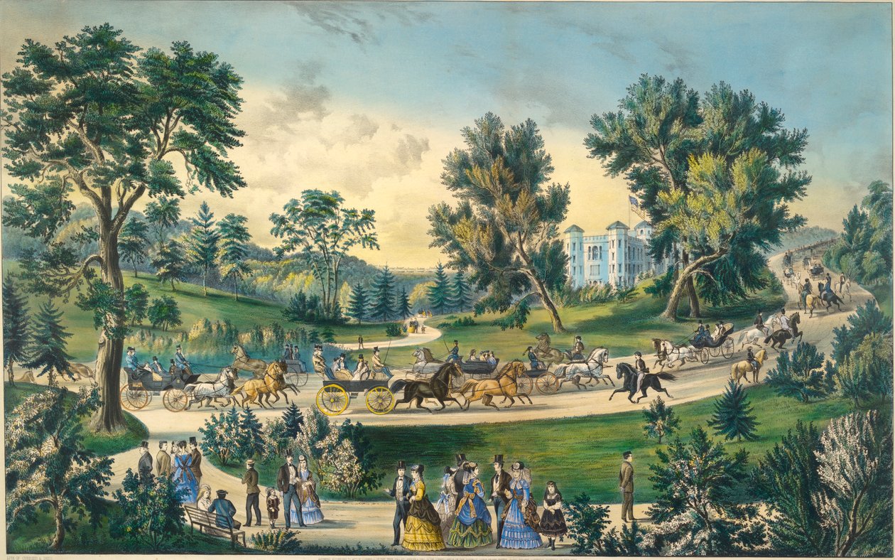 Die große Fahrt, Central Park N.Y. von Currier and Ives