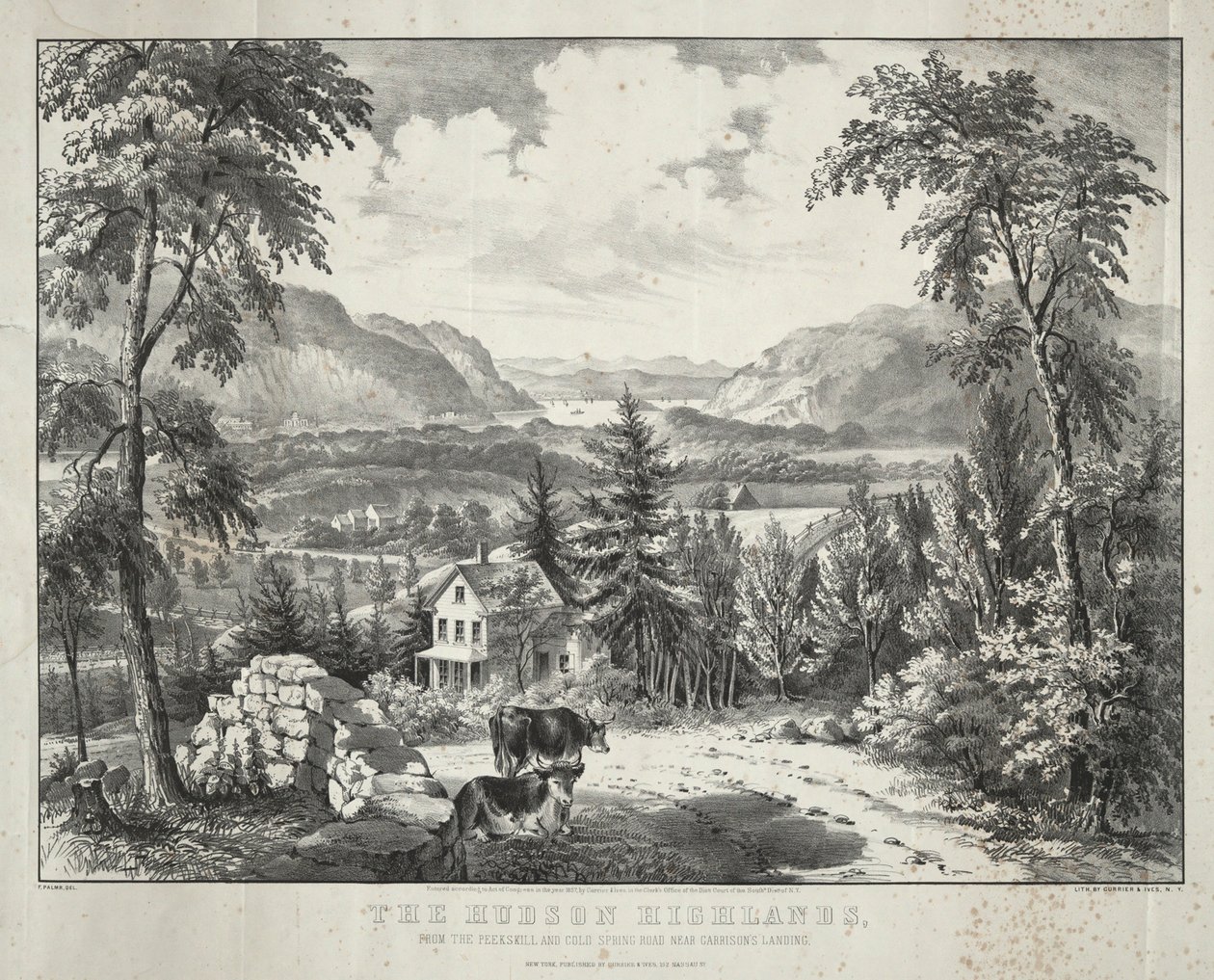Die Hudson Highlands von Currier and Ives