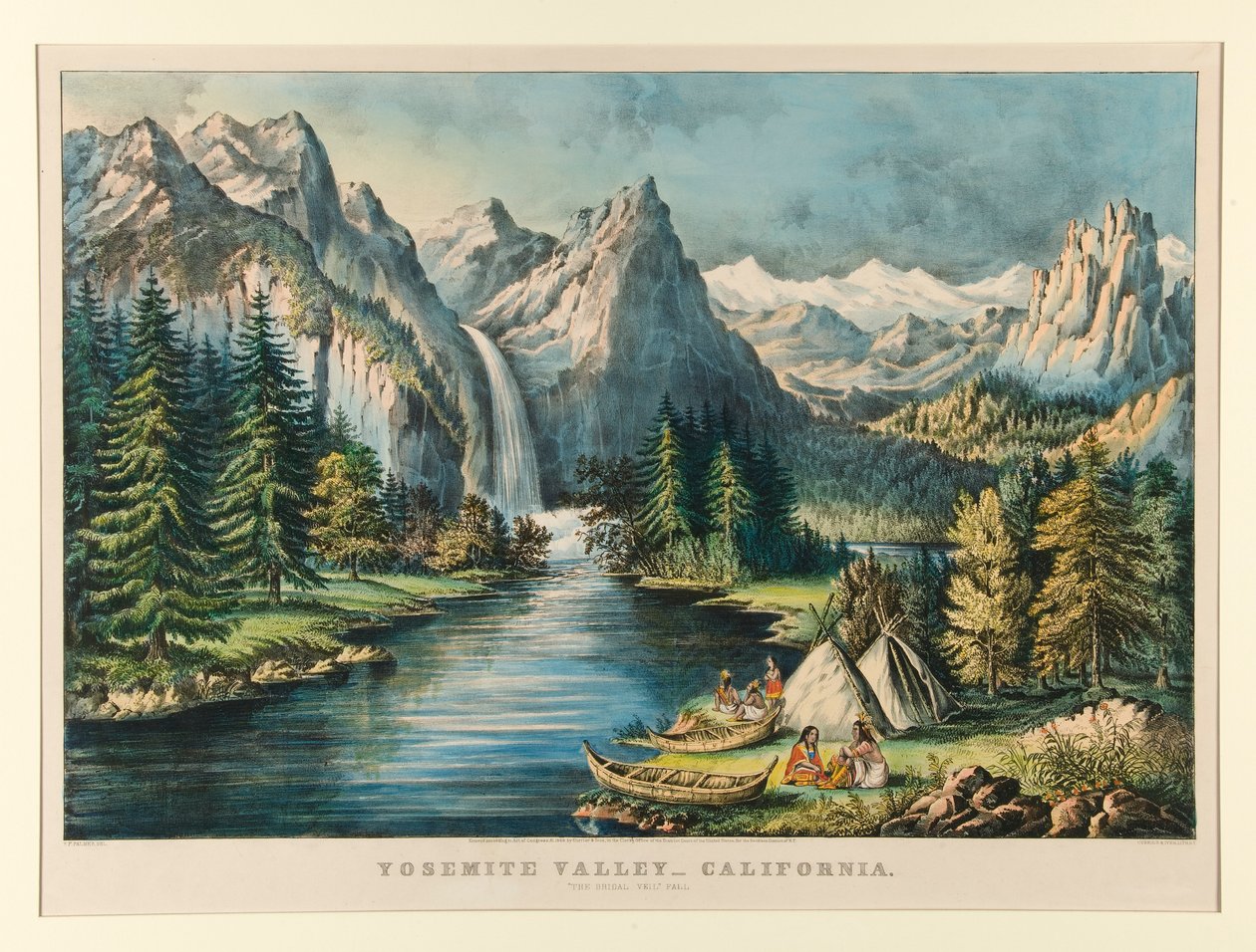 Yosemite-Tal von Currier and Ives