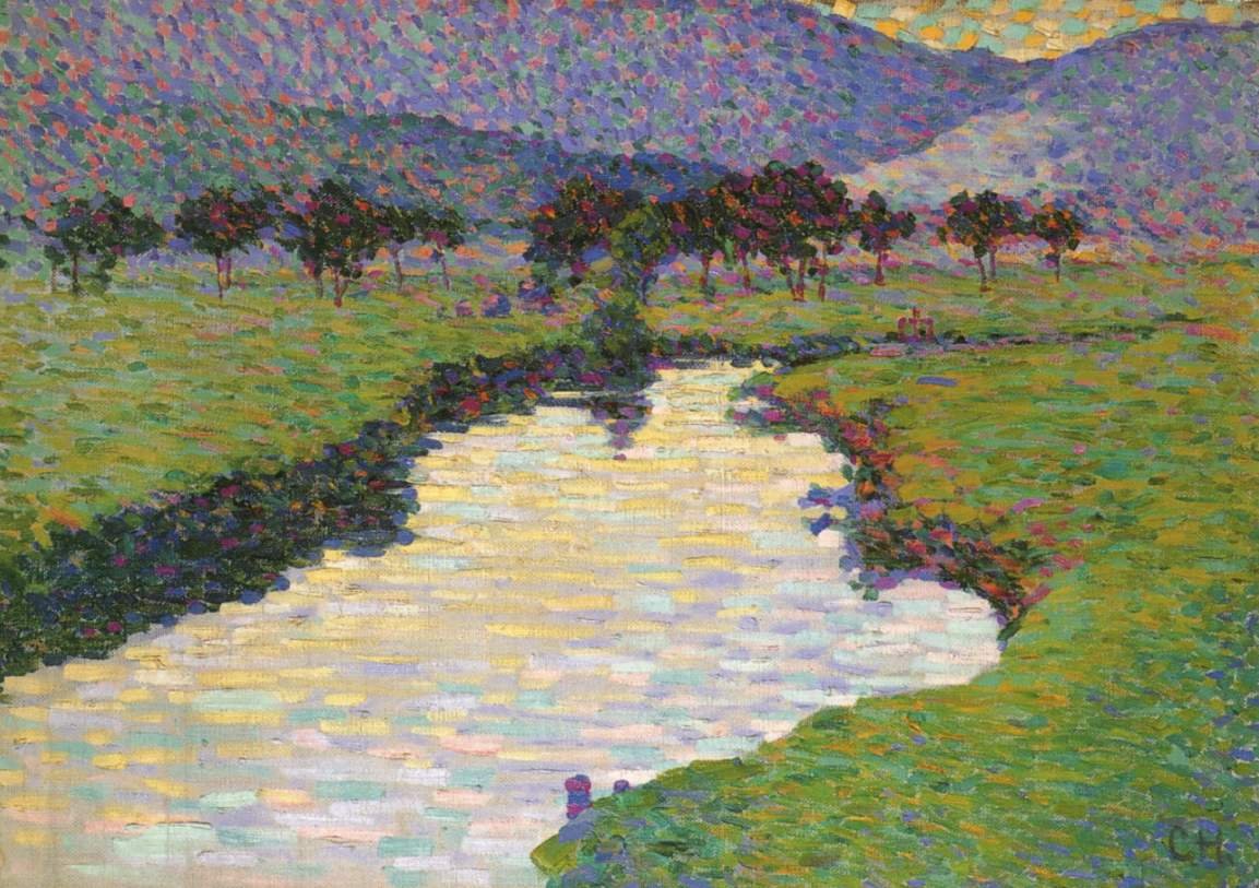 Flusslandschaft bei Pretzfeld von Curt Herrmann